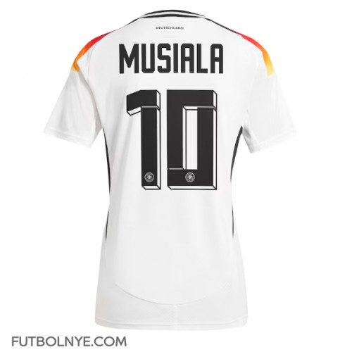 Camiseta Alemania Jamal Musiala #10 Primera Equipación Eurocopa 2024 manga corta